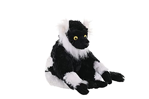 Wild Republic Black And White Lemur, Cuddlekins Mini, Stuffed Animal, 8 Inches, Gift For Kids, Plush Toy, Fill Is Spun Recycled