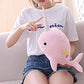 CASAGOOD Pink Narwhal Plush Toy - Medium Soft Whale Stuffed Animal for Babies and Kids