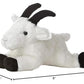 Aurora Adorable Mini Flopsie Rocky Mountain Goat Stuffed Animal - Playful Ease - Timeless Companions - White 8 Inches