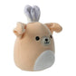 Squishmallows 2023 Easter Stevon The Dog Plush Toy, 5 Inch, Beige/White, Soft Polyester