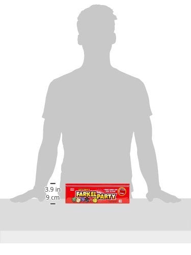 Farkel Classic Dice Game Set - 36 Dice, 6 Cups, Score Sheets, Tin Storage - Family Fun for Ages 8+ - Model 8300