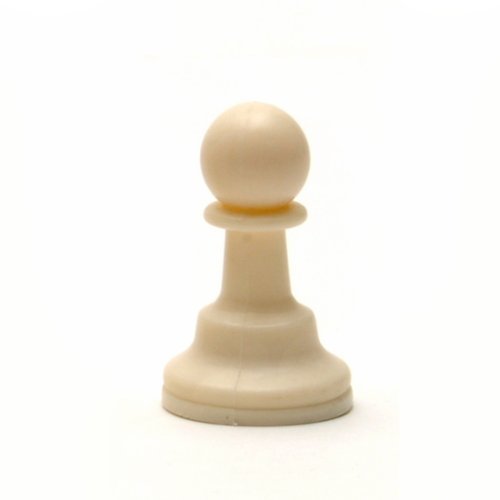 We Games Replacement Staunton Chess Pawn - Light, Plastic With Felt Bottom, Classic Design, Replacement Chess Piece For Chess Set