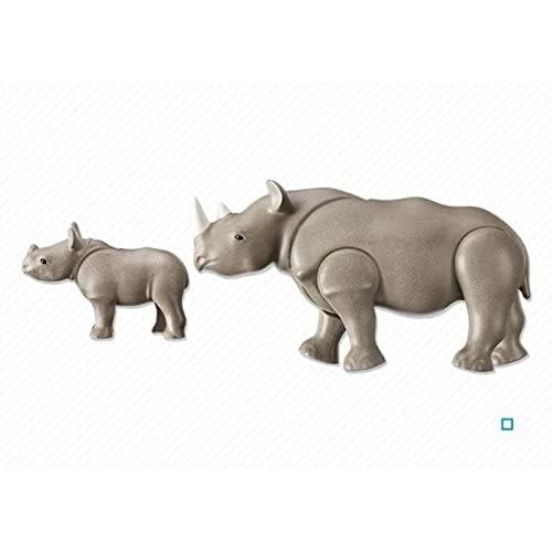Playmobil Rhino with Baby Building Kit