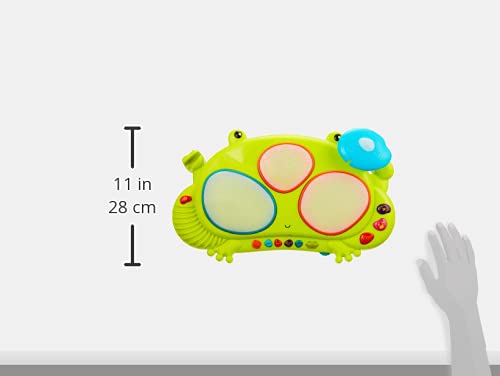 B. toys - Ribbit - tat - tat Musical Drum Set for Toddlers, Light - Up Educational Musical Instruments with 5 Rhythms and Demo S