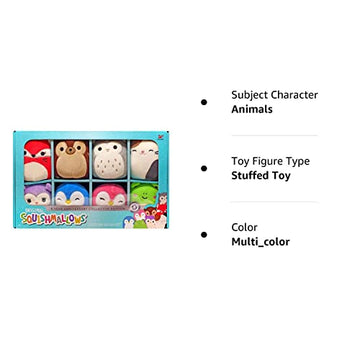 Squishmallows 5 Year Anniversary Fifi, Hans, Hoot, Cameron, Holly, Puff, Piper & Wendy Exclusive 4-Inch Plush 8-Pack Set