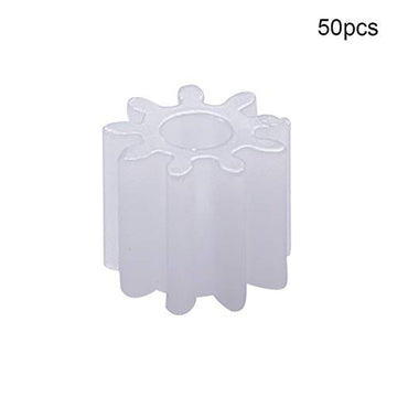 Othmro 50pcs Plastic Gears 9 Teeth Model 092A Reduction Gear Plastic Worm Gears for RC Car Robot Motor