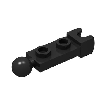 Classic Black Plate Bulk, Plate Special 1 X 2 With 5.9Mm End Cup And Towball 200 Piece, Compatible With Lego Parts And Pieces(Co