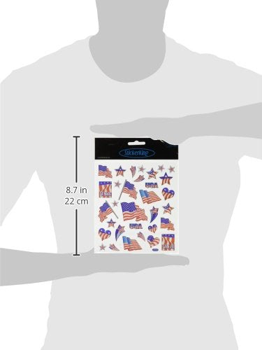 Tattoo King Multi-Colored Stickers-Patriotic