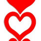 3-Way Heart Tanning Stickers 50 Count