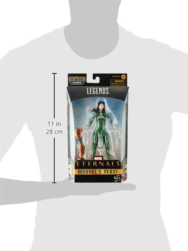 Marvel Legends Series The Eternals 6-Inch Action Figure Toy Sersi  Movie-Inspired Design  Includes 2 Accessories  Ages 4 and Up