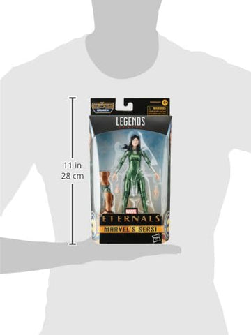 Marvel Legends Series The Eternals 6-Inch Action Figure Toy Sersi  Movie-Inspired Design  Includes 2 Accessories  Ages 4 and Up