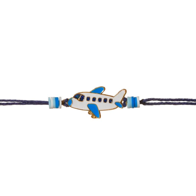 Kizzi Kids Rakhi | Aeroplane Rakhi For Brother | Gift includes Greeting Card & Tilak Set | Rakshabandhan Special