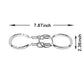Shuyue Classical Metal Horseshoe Puzzle Traditional Brain Teaser Puzzles Jigsaw Toy (Silver)