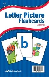 Letter Picture Flashcards  Abeka 4 To 5 Year Old Kindergarten Letter Recognition Reading Program Letter Cards