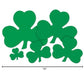 Beistle 24-Pack Decorative Printed Shamrock Cutouts, 16-Inch,Green