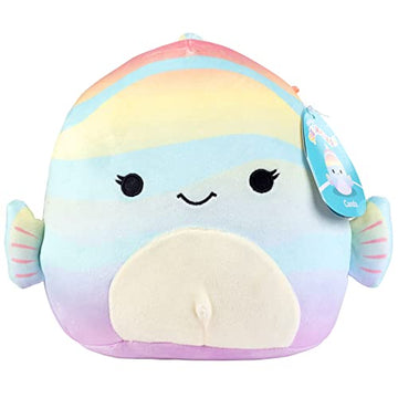 Squishmallows 8" Canda The Rainbow Fish Plush - Soft & Squishy Stuffed Animal Toy - Rainbow Color - Officially Licensed Collectible