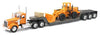 Newray 10623 Kenworth W900 Lowboy With Construction Wheel Loader Long Hauler Toy Truck44; Pack Of 6