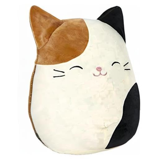 Squishmallows Official Kellytoy 8 Inch Squishy Soft Plush Toy Animals (Cam The Cat)