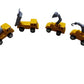 Pack of 4 Mini PullBack Construction Toys for Kids