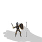 Papo Armored Black Knight Figure - 8cm Plastic Toy - Black, Model 39275