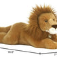 Aurora® Realistic Miyoni® Lion Stuffed Animal - Lifelike Detail - Cherished Companionship - Brown 16.5 Inches