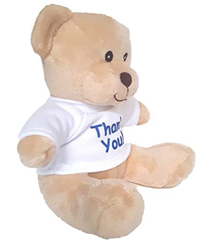 Hug-A-Booboo Thank You! Teddy Bear. Super Cute And Cuddly 6 Inch Plush Mini Teddy Bear With Thankd You T-Shirt From Great For Gift, Gift Basket, Party Favor