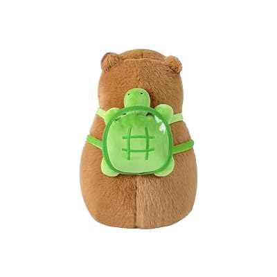 Wanwu World Capybara Plush 9 Inch Capybara Stuffed Animal Cute Stuffed Capybara Toy With Turtle Backpack Soft Plushies Capybara