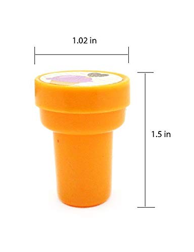 TINYMILLS 24 Pcs Ice Cream Stampers for Kids Birthday Party Favor Bag Fillers Valentines Day Classroom Exchange Classroom Rewar