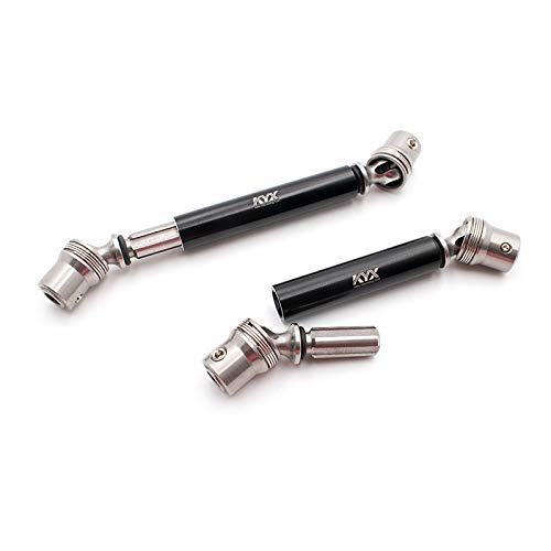 KYX Racing Stainless Steel Center Drive Shaft Dogbone Upgrades Parts Accessories for RC Crawler Car Axial SCX10 III AXI03007