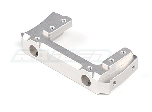 Aluminum Alloy Combat Style Servo Relocation Bumper Mount for Axial SCX10 II 90046 90047 1pc (Silver)