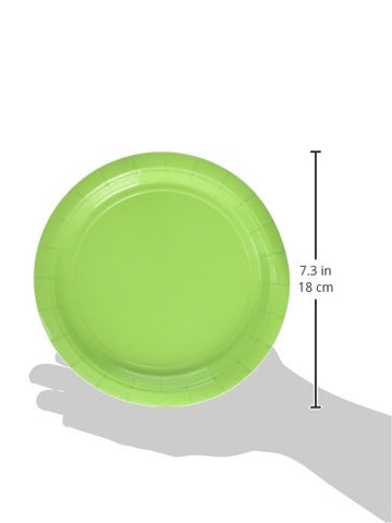 Kiwi Green Big Party Pack Round Paper Plates - 6 3/4, 300 Ct