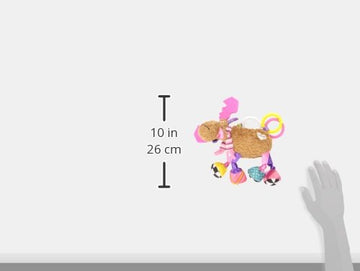 Lamaze Muffin The Moose Clip On Car Seat And Stroller Toy - Soft Baby Hanging Toys - Baby Crinkle Toys With High Contrast Colors - Baby Travel Toys Ages 0 Months And Up