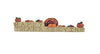 Blossom Bucket Turkey Happy Thanksgiving Block Figurine