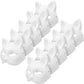Minrnovas Cat Mask,3/5/10PCS Therian Mask White Cat Masks Blank DIY Halloween Mask (10)