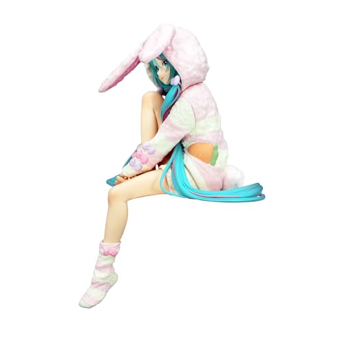 FURYU Corporation-Hatsune Miku Noodle Stopper Figure -Rabbit Ear Hood Pajama-