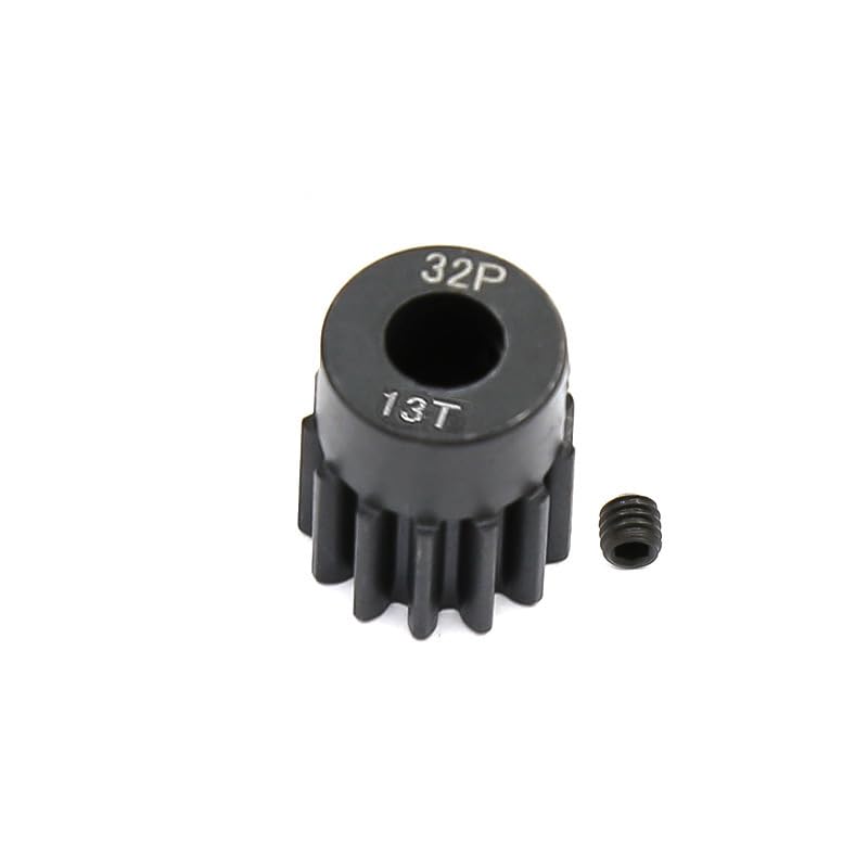 5-Pack Black Steel Metal 32P 5mm Pinion Motor Gear Sets 13T 14T 15T 16T 17T Compatible with HPI Kyosho Losi Axial Tamiya 1/8 1/1