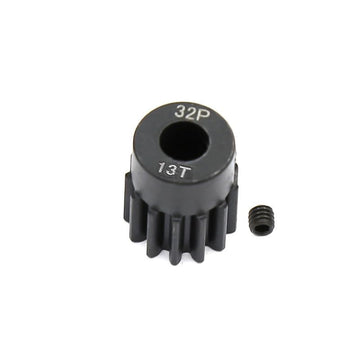 5-Pack Black Steel Metal 32P 5mm Pinion Motor Gear Sets 13T 14T 15T 16T 17T Compatible with HPI Kyosho Losi Axial Tamiya 1/8 1/1