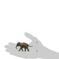 Schleich Asian Elephant Calf Figure, 7.9x3.0cm, Brown, Plastic, Model 14755