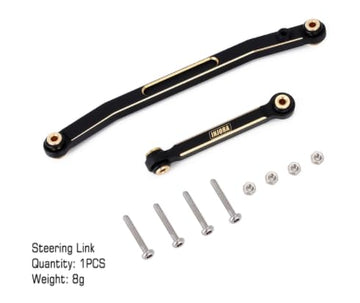 INJORA Brass Steering Rod Links Set -High-Tightening Linkage for 1/24 RC Crawler Axial SCX24 Gladiator Deadbolt C10 90081