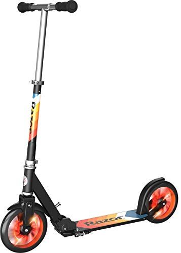 Razor A5 Lux Kick Scooter For Kids Ages 8+ - 8'' Urethane Wheels, Anodized Finish Featuring Bold Colors And Graphics, For Riders