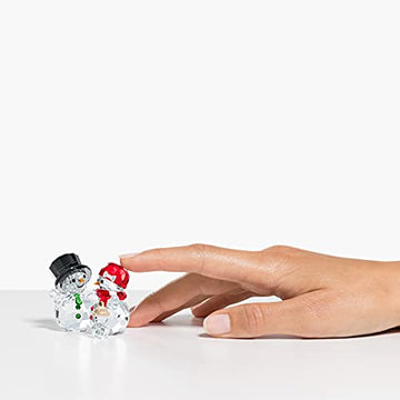 Swarovski Joyful Christmas Snowman Family Crystal Figurine