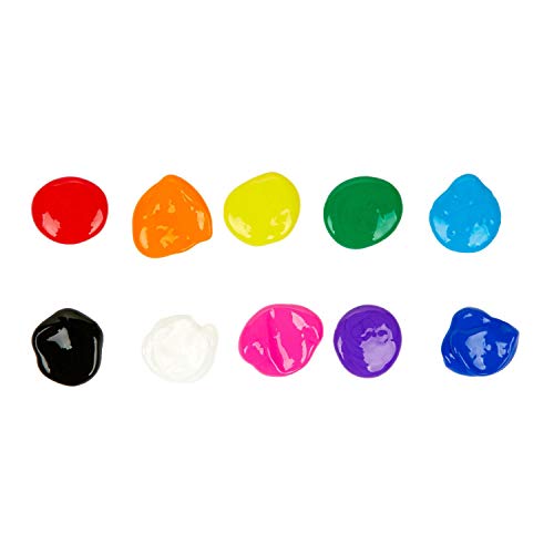 Crayola Washable Kid'S Paint, Assorted Colors, Pack Of 10
