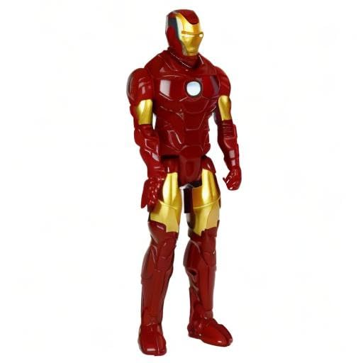 Marvel Avengers Titan Hero Iron Man Action Figure, 12 Inch, Red/Gold, Plastic, Model A6701000