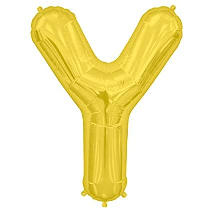 Events Framer Y gold foil balloon 16 inch