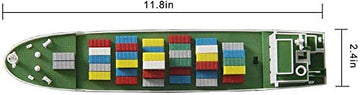 Inquwan Diy Racing Boats Container Vessel Battery Powered Ship Model Educational Toys Children Gifts