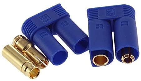 LINSYRC 10Sets EC5 Battery Connector Adapter Gold-Plated 5MM Banana Plug Bullet Male Female Connector for RC ESC Lipo Battery