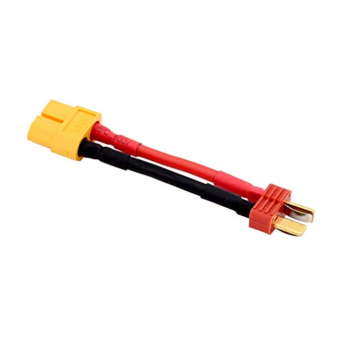 4pcs Deans T-Plug Male to XT60 Female Connector Lead Adapter Cable 14awg 5cm for RC Lipo(BDHI-63)