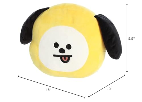 Aurora Lovable Bt21 Chimmy Stuffed Animal - Collectible Fun - Delightful Cuteness - Yellow 15 Inches