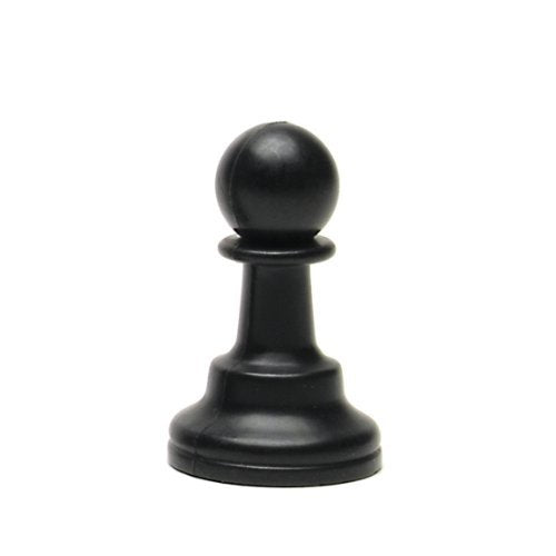 We Games Replacement Staunton Chess Piece - Dark Pawn For Tournament Chess Set, Plastic Chess Piece With Felt Bottom, Classic Design, Replacement Chess Pieces For Chess Set