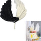 Lyba Moulds Wing Feather Cake Topper For Cake Decorating, Black And White